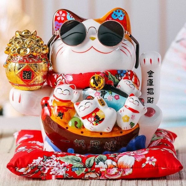 Authentique Chat Chinois Porte-Bonheur