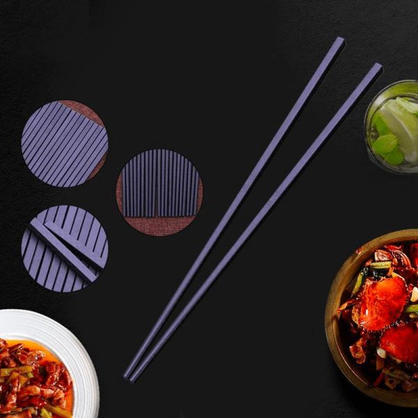 Baguettes Chinoises Anti-Dérapantes