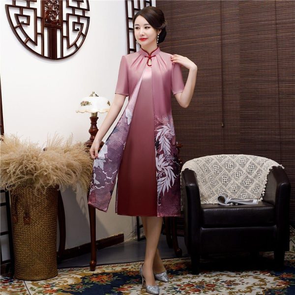 chaîne de la robe chinoise deux pièces