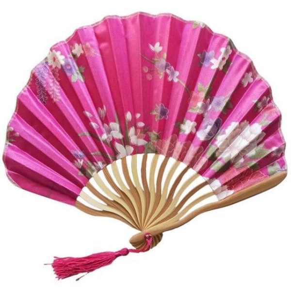 Éventail Chinois Ondulé Fuchsia