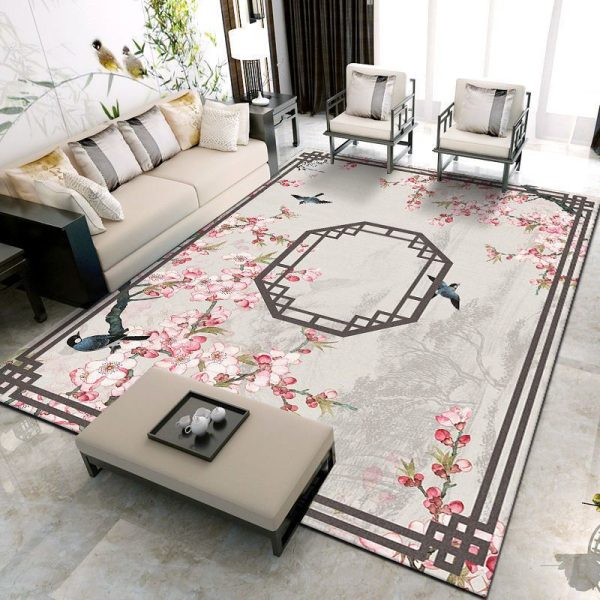 Grand Tapis Chinois Décoratif