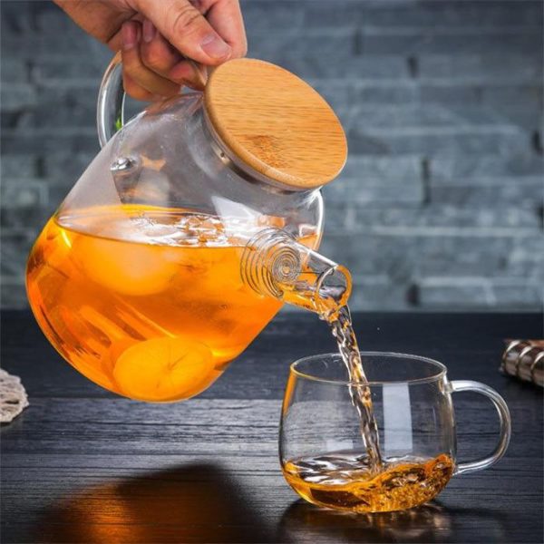Grande Théière Chinoise en Verre Transparent