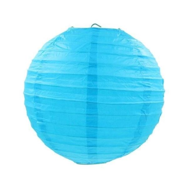 Lanterne Chinoise Bleue Turquoise