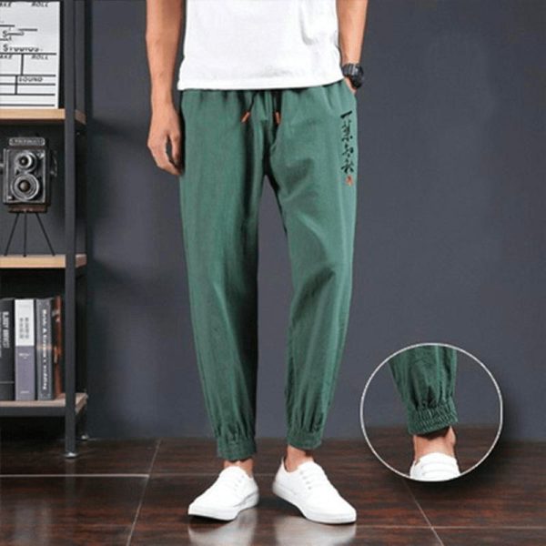 Pantalon Chinois Vert