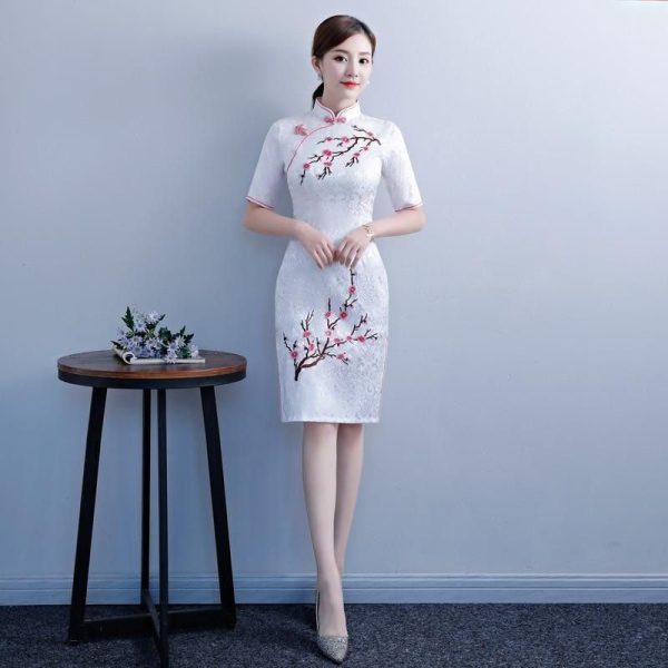 Robe Chinoise Cerisier