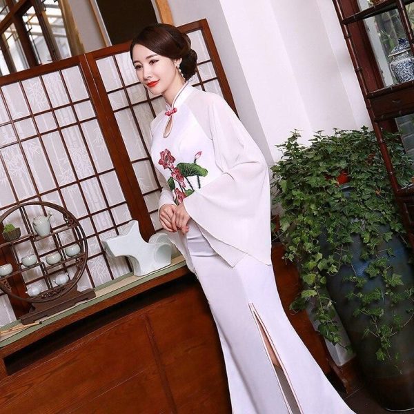 Robe Chinoise Manches Larges