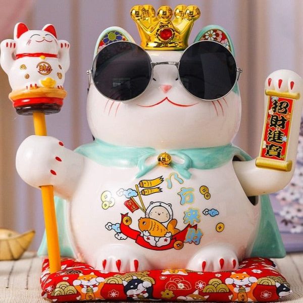 Statue Chat Chinois Feng Shui