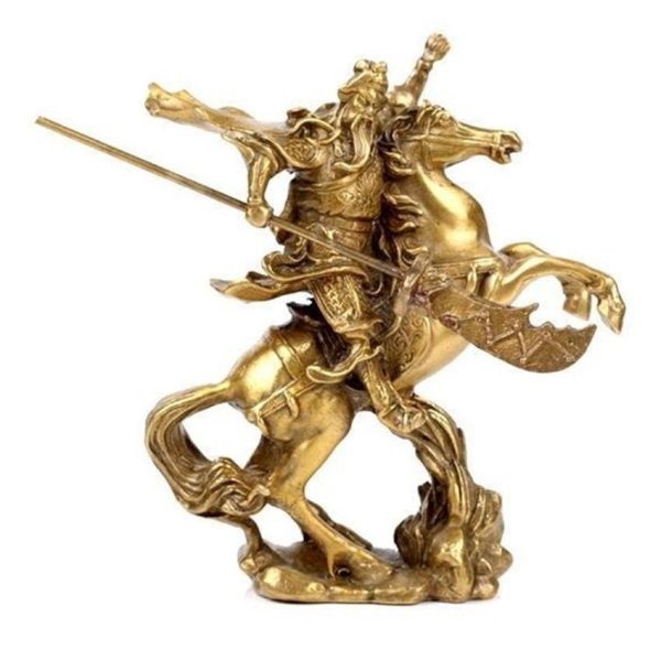 Statue Chinoise Guerrier à Cheval