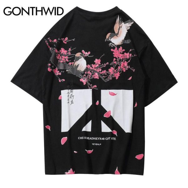 T-shirt Chinois Oiseaux