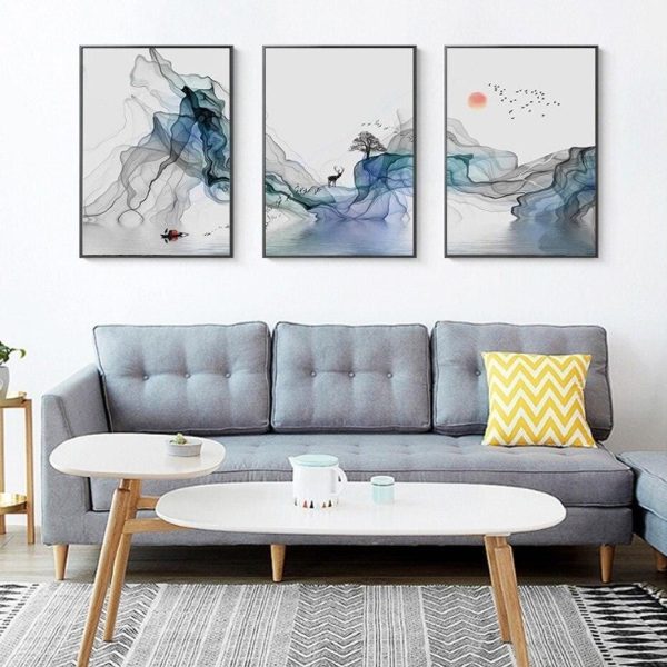 Tableau Chinois Abstrait