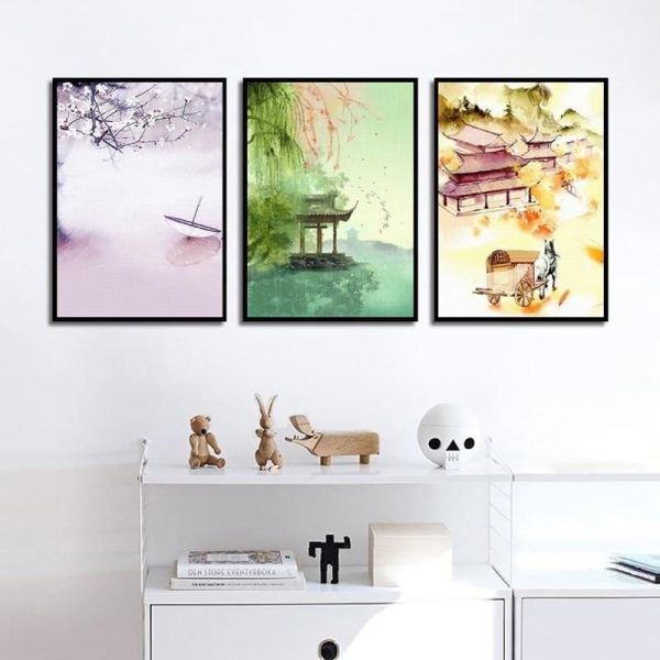 Tableau Chinois Bucolique