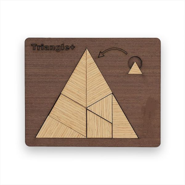Tangram puzzle 3d bois