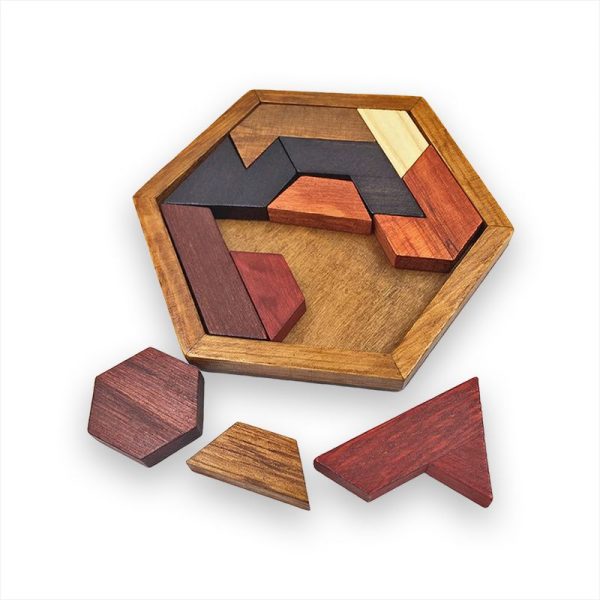 Tangram puzzle hexagonal