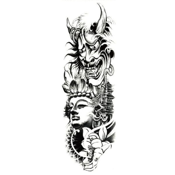 Tatouage chinois pour homme sur l'épaule
