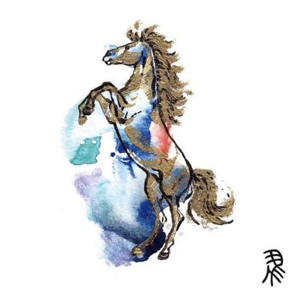 Tatouage Chinois Signe Astrologique Cheval