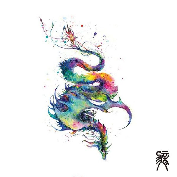 Tatouage Dragon Signe Astrologique Chinois