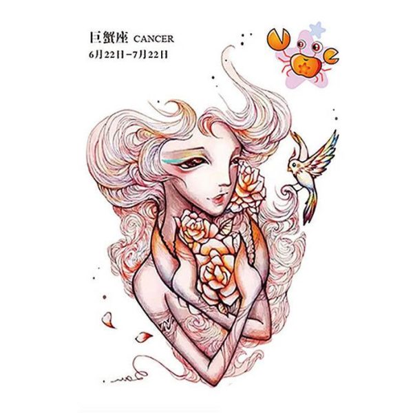 Tatouage du signe astrologique chinois du Cancer