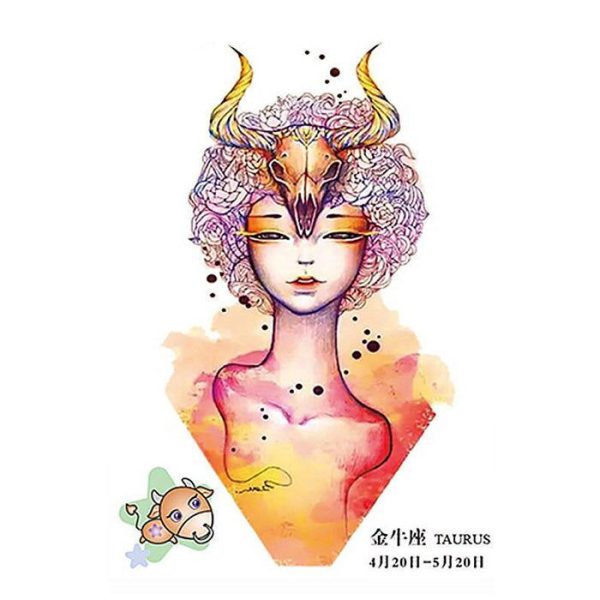 Tatouage du signe astrologique du Taureau chinois
