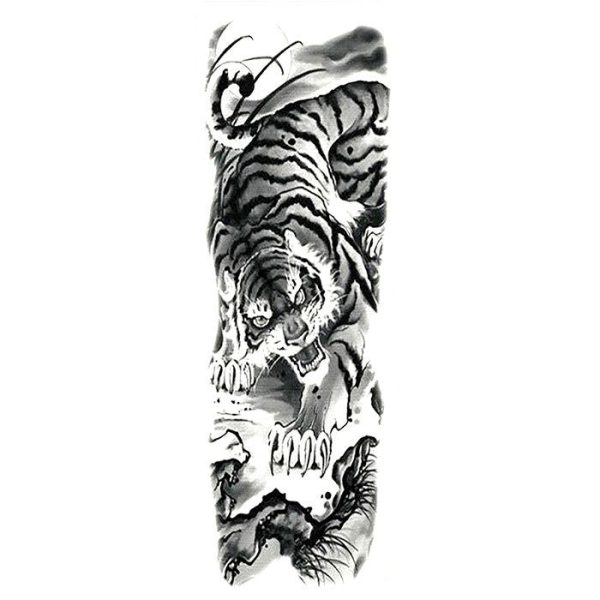 Tatouage Tribal de Tigre Chinois