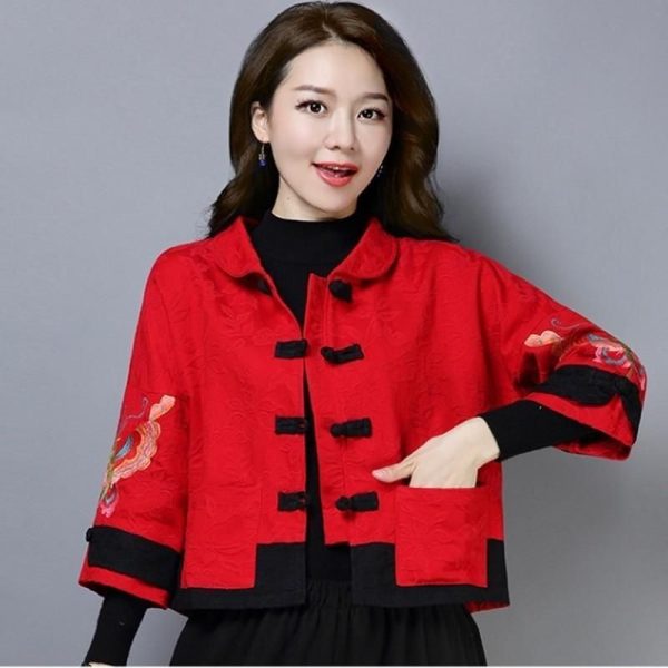 Veste Chinoise Femme Courte