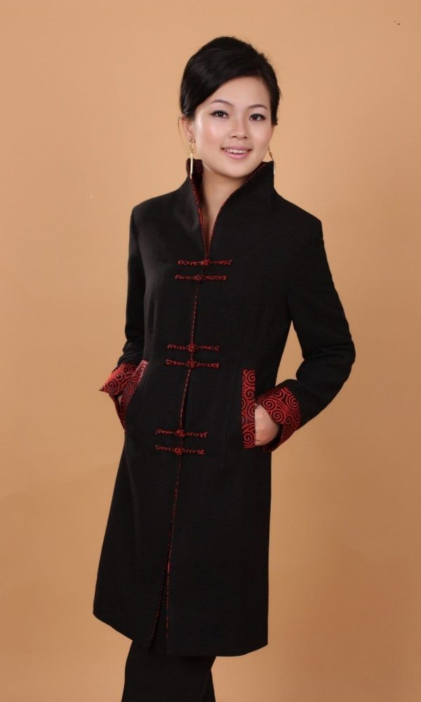 Veste Chinoise Femme Noire