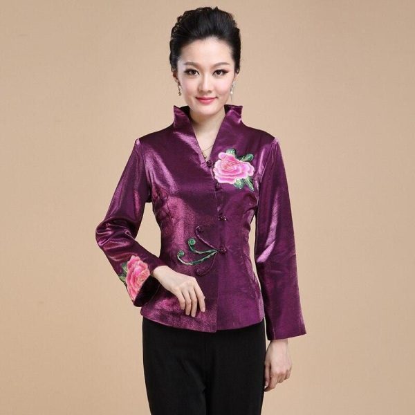 Veste Chinoise Femme Soie