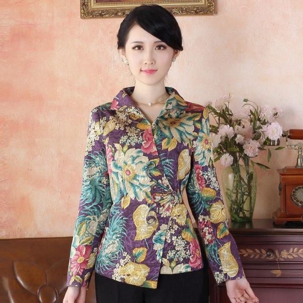 Veste Chinoise Femme Vintage