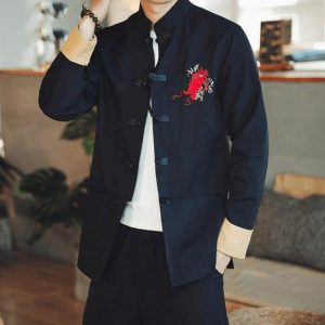 Veste Chinoise Homme Dragon Impérial