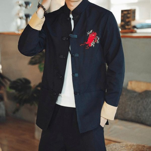 Veste Chinoise Homme Dragon Impérial