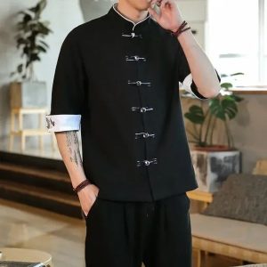 Veste Chinoise Homme Droite