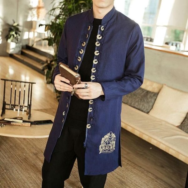 Veste Chinoise Homme Longue