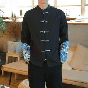 Veste Chinoise Homme Vague